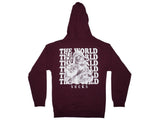 The World Sucks Hoodie (Maroon)