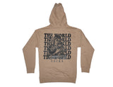 The World Sucks Hoodie (Tan)