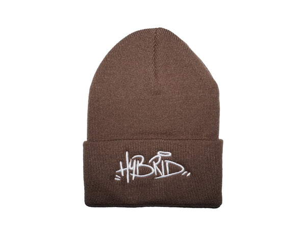 Brown / White Hybrid Beanie