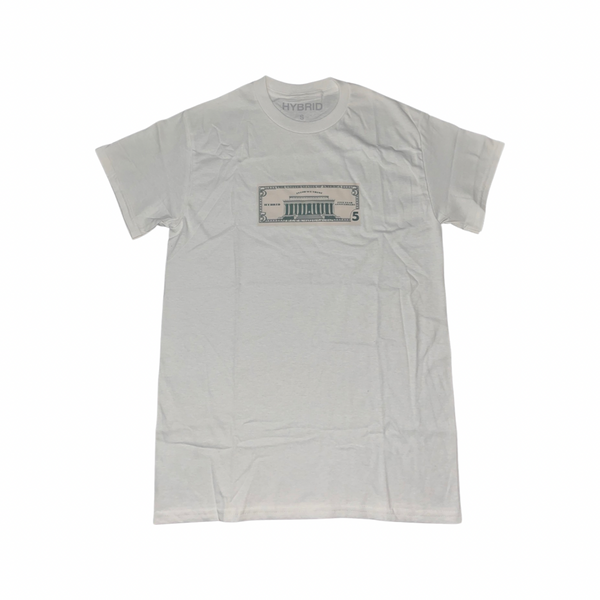 $5.00 Anniversary Bill Short Sleeve (White)