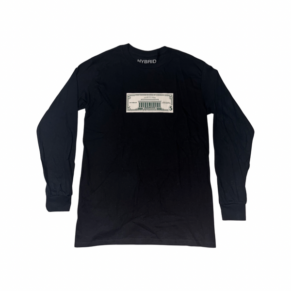 $5.00 Anniversary Bill Long Sleeve (Black